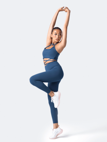 Iris Blue â…ž Leggings
