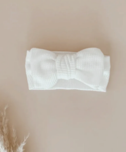 baby waffle topknot bow headband
