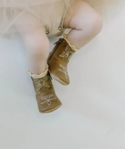 Little Love Bug premium leather non-slip cowboy boots